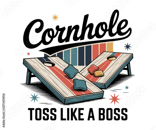 Quadro su tela Cornhole Toss Like A Boss Svg