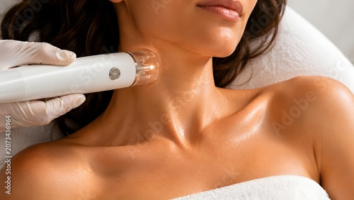 Professional Radio Frequency Skin Tightening Treatment at Luxury Beauty Spa, Advanced Skincare Technology, Facial Rejuvenation, Anti Aging Therapy and Cosmetic Wellness Concept