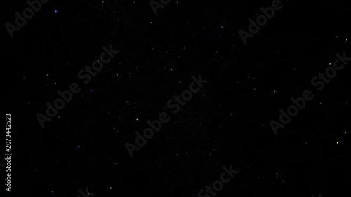 Ambient Galaxy cosmic purple and blue Constellation Map - Seamless Loop