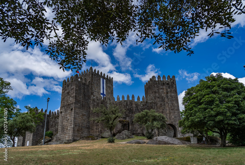 Картината върху платно Guimaraes Castle National symbol of the tenth century.Portugal