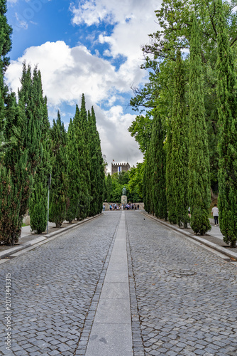фотографія Guimaraes Castle National symbol of the tenth century.Portugal