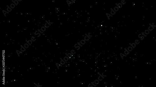 Ambient Green and blue Quantum Field - Seamless Loop