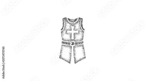 Sketch tabard icon animation - smooth progressive reveal
