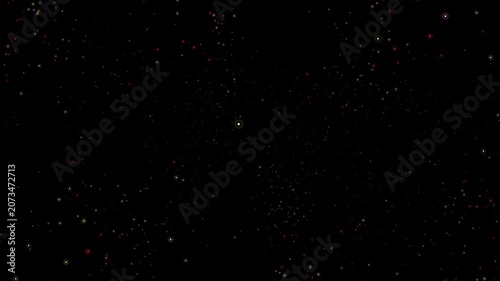 Ambient Solar fire orange and red Quantum Field - Seamless Loop