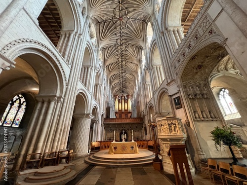 Norwich cathedral in Norfolk, England