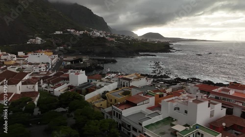 Aerial View of Tenerife, Canary Islands. Volcanic, Landscape, Ocean and Travel Stock