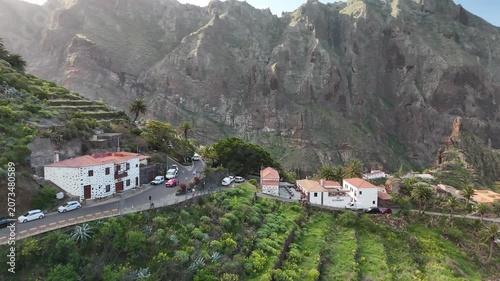 Aerial View of Tenerife, Canary Islands. Volcanic, Landscape, Ocean and Travel Stock