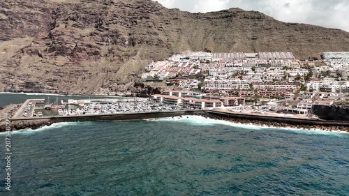 Aerial View of Tenerife, Canary Islands. Volcanic, Landscape, Ocean and Travel Stock