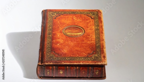 Vintage Leather Bound Book Stack, Antique Book Covers, Old Library, Timeless Knowledge