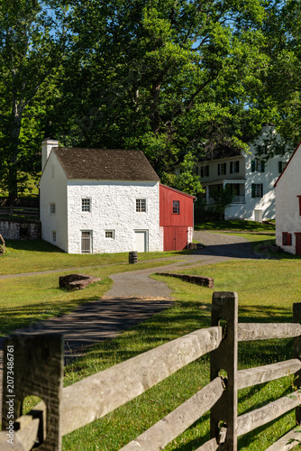 Εκτύπωση καμβά The Buckley and Brooke Office and Store at Hopewell Furnace National Historic Site, where company records, payroll, sales and daily commerce were managed during the nineteenth century