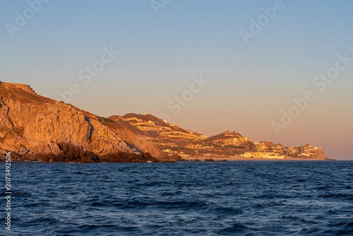 Obraz na plátne rocky pacific coast at cabo falso and cabo san lucas resorts of mexican baja cal