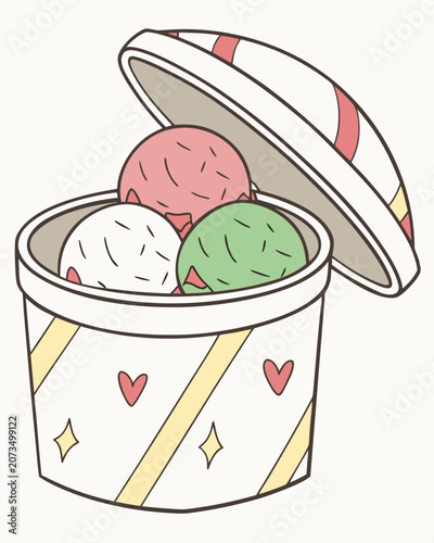 Ice Cream Tub Mockup