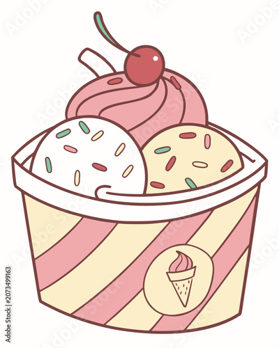 Ice Cream Tub Mockup