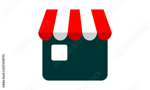 shop store vector icon logo design