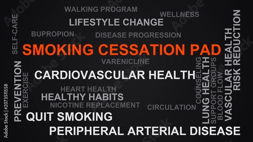 Smoking Cessation Pad Word Cloud