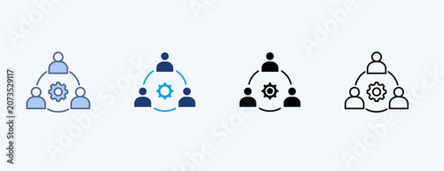 Foto Interpersonal Multiple Icon Illustration Vector