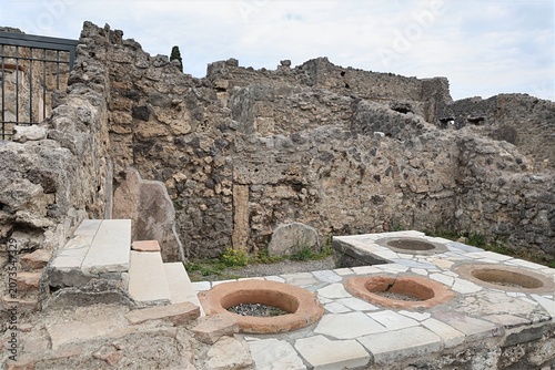 ruins of the ancient city of pompeii
