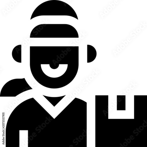 Delivery Package Shipping Commerce Logistics Transport Icon Set