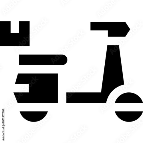 Delivery Courier Service Shipping Logistics Package Icon Set