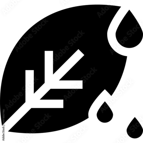 Dew Water Droplet Nature Morning Fresh Ecology Icon Set