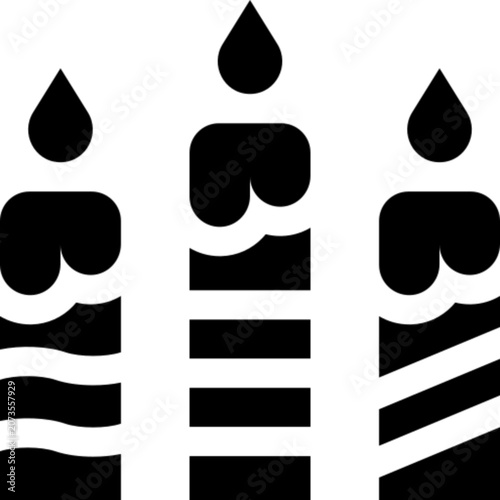 Dia de las Velitas Colombia Candles Festival Culture Icon Set