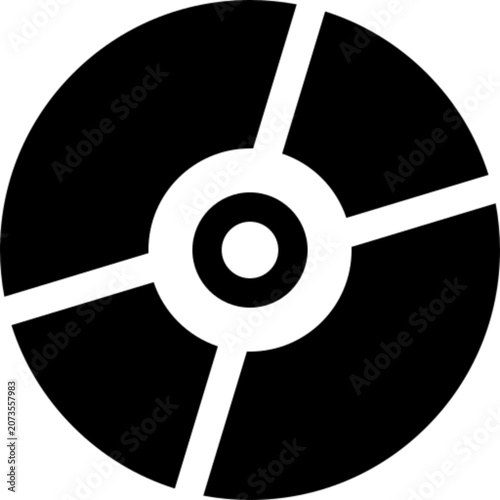 Disc Media Storage Digital CD DVD Data Music Icon Set