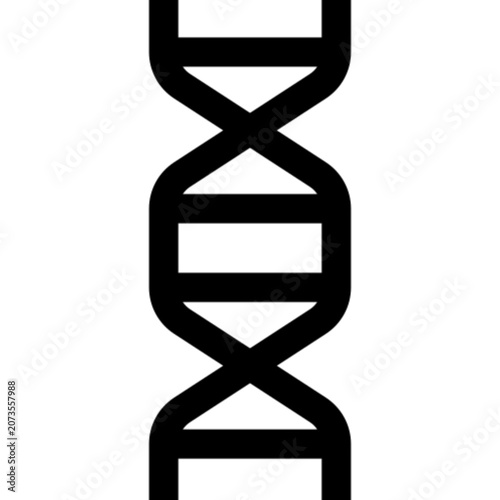 DNA Helix Genetics Science Biology Research Molecule Icon Set