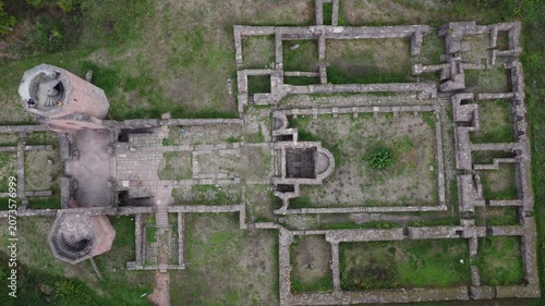 Michaelskloster Heiligenberg  
Aerial view of the Klosterruine St. Michael, Germany - European attractions.