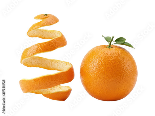 Fresh Ripe Oranges and Tangerines Isolated on White Background Healthy Citrus Fruit Collection