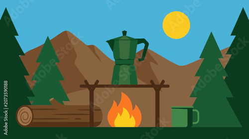 Canvastavla Percolator Coffee Maker Camping Outdoor Rustic Brew
