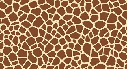 Brown and beige giraffe skin texture.