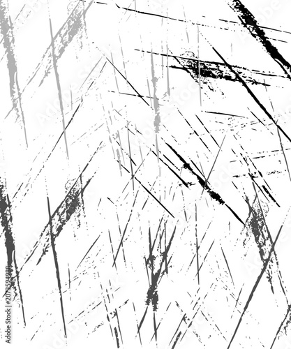 Abstract, bold, expressive hand-drawn brush strokes with a rough grunge texture. Banner with rough, scratched paint strokes. Vector illustration with irregular paint lines.