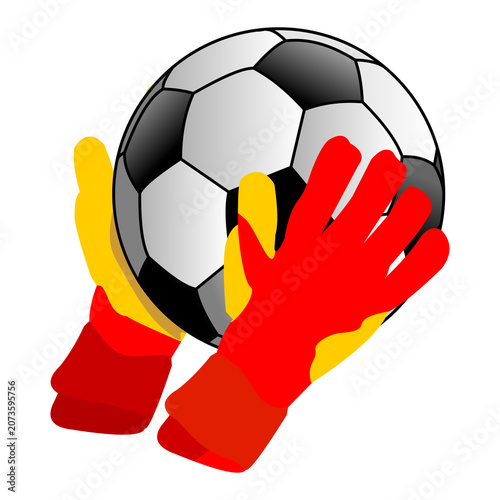 soccer ball in hand