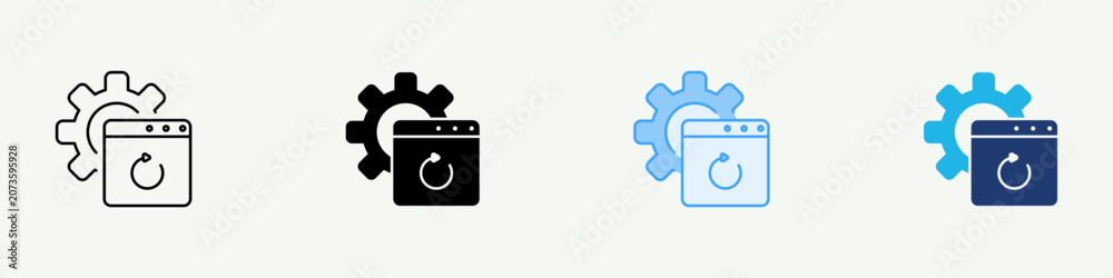 Photos Automation Single Icon Pack Multistyle