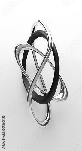 wedding rings on white