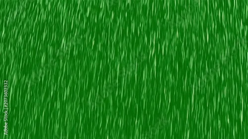 Heavy Rain Falling on Green Screen Background Effect. 4K Video