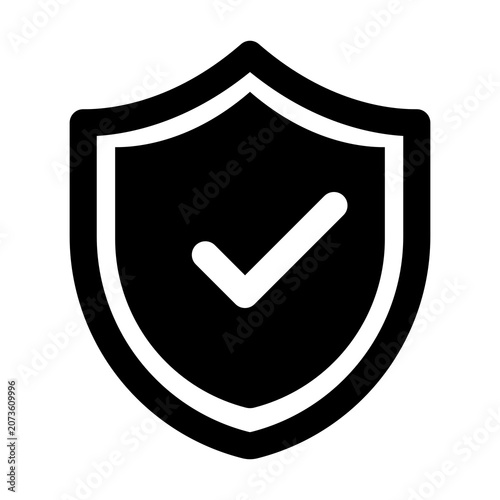 Quadro em tela shield security icon