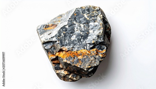 A close-up view of a tiger eye gemstone on a white surface