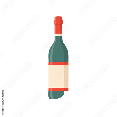 Perfume bottle flat vector illustration