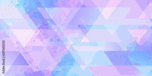 Photos Overlapping triangular pattern with a watercolor and pastel color scheme