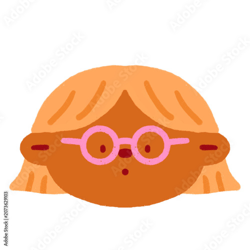 Hand-Drawn Kiddos Character Avatar illustration
