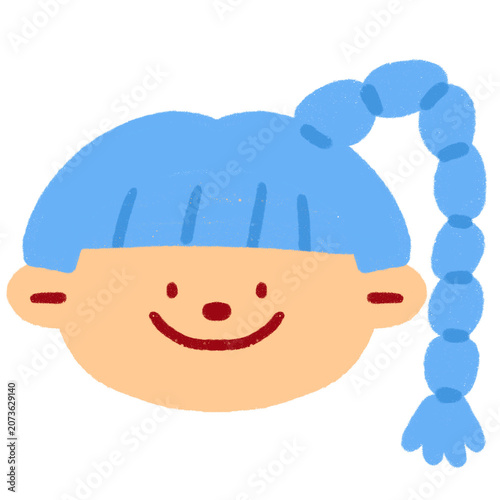 Hand-Drawn Kiddos Character Avatar illustration