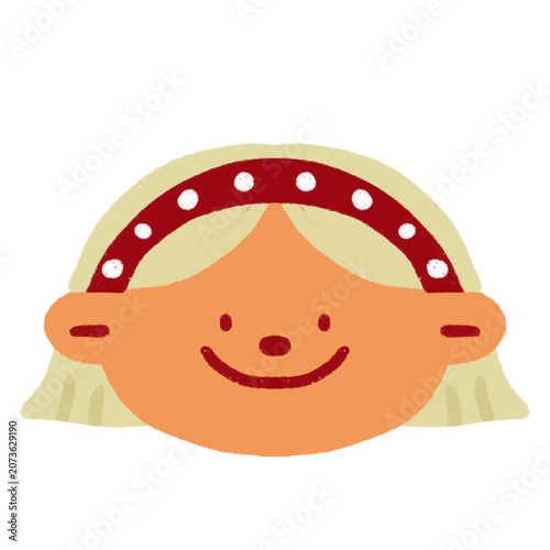 Hand-Drawn Kiddos Character Avatar illustration
