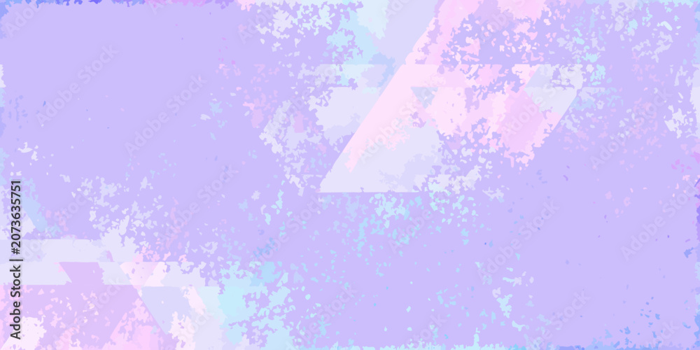 Fototapeta premium Geometric pattern with overlapping triangles watercolor style and pastel colors