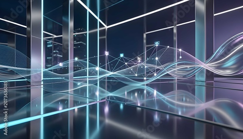 Luxury technology background with artificial intelligence concept and elegant digital innovation