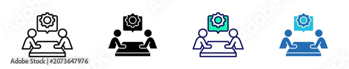 Fotografie Project Briefing Icon Set Multiple Style Collection