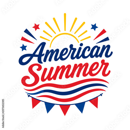 American Summer Patriotic Holiday Shirt Graphic