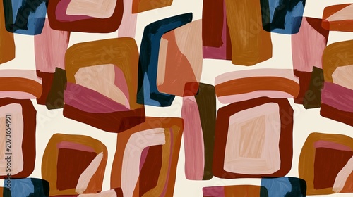 bold abstract geometric color block background with modern flat graphic design