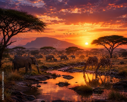 Sunset over the river sunset clouds nature sky sun sunrise orange landscape cloud mountains light tree evening.