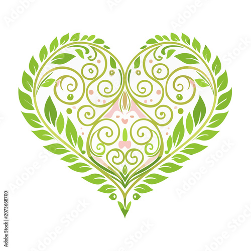 Floral mandala vector art with leaves and petals